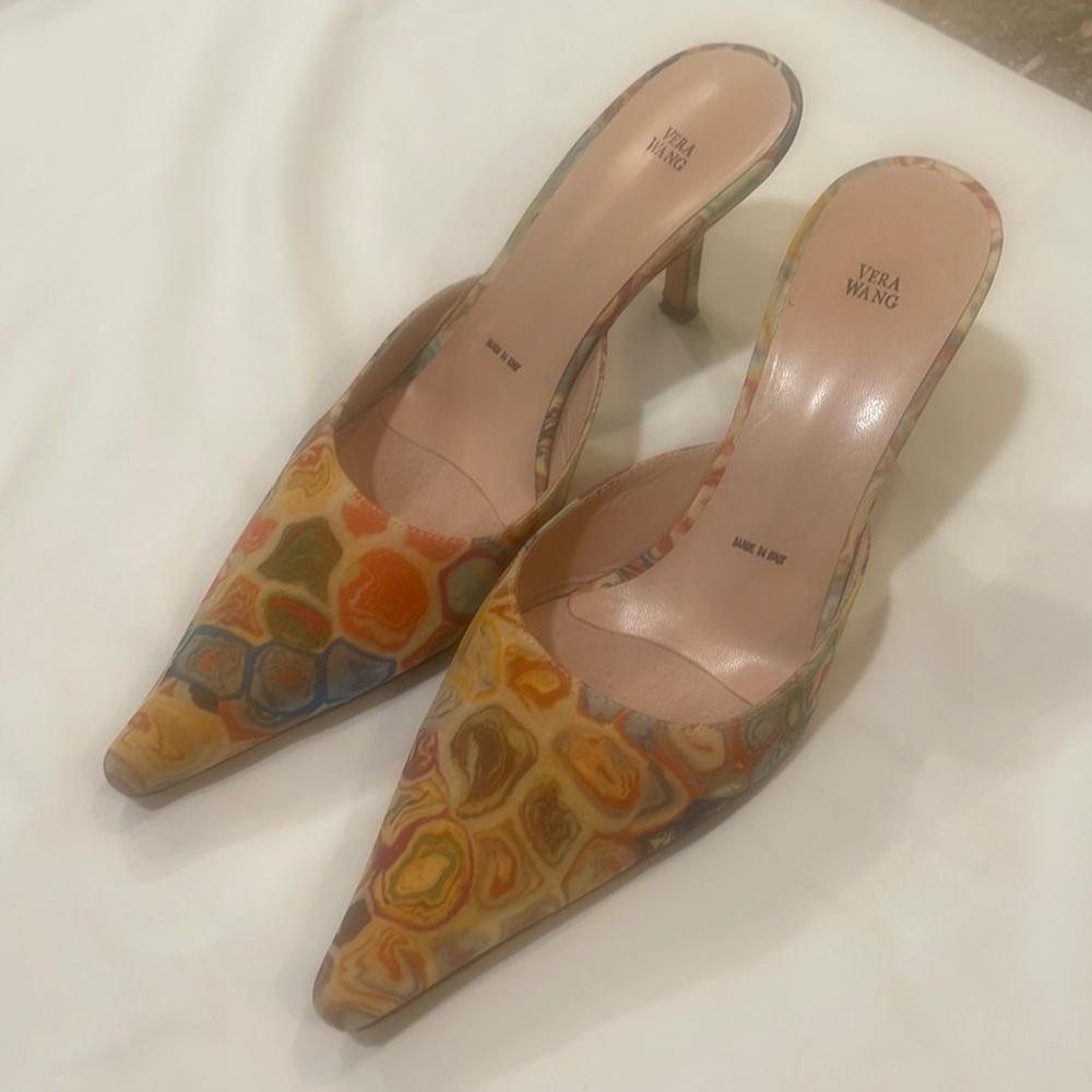 Vera Wang Klimt Print heels